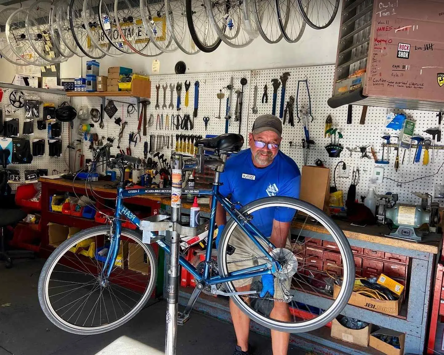 acadia national park bike rental