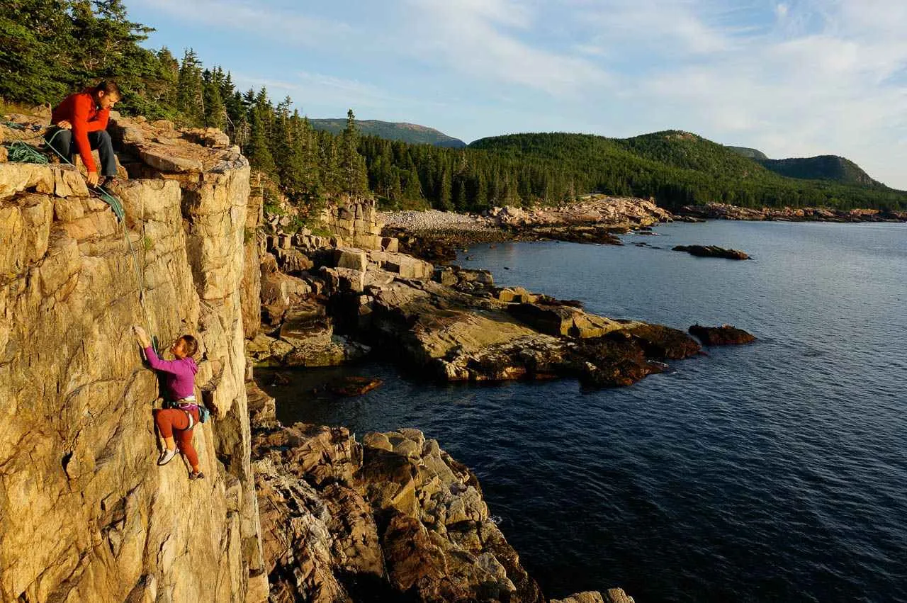acadia national park climbing