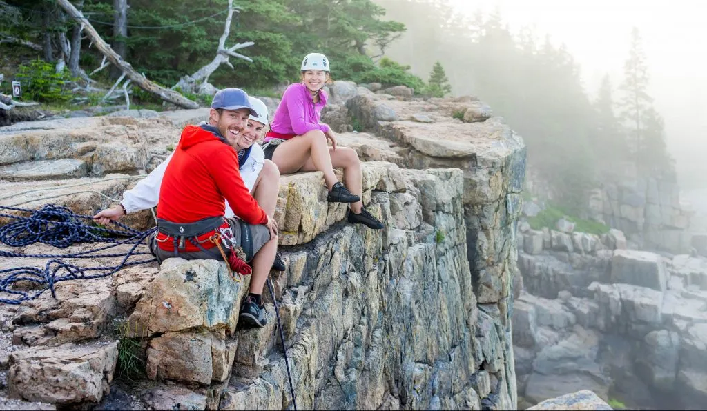 acadia national park climbing