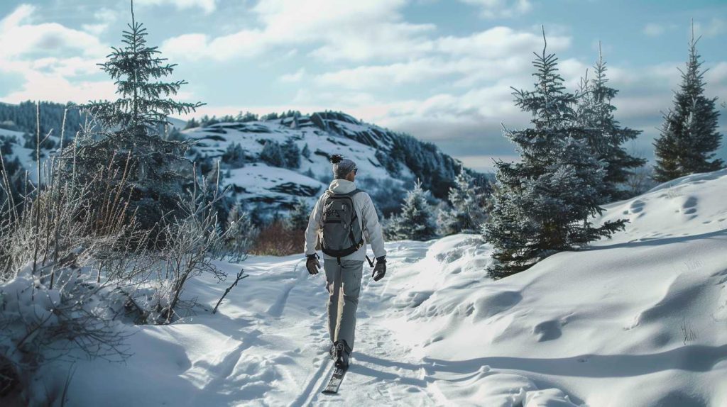 acadia national park in winter