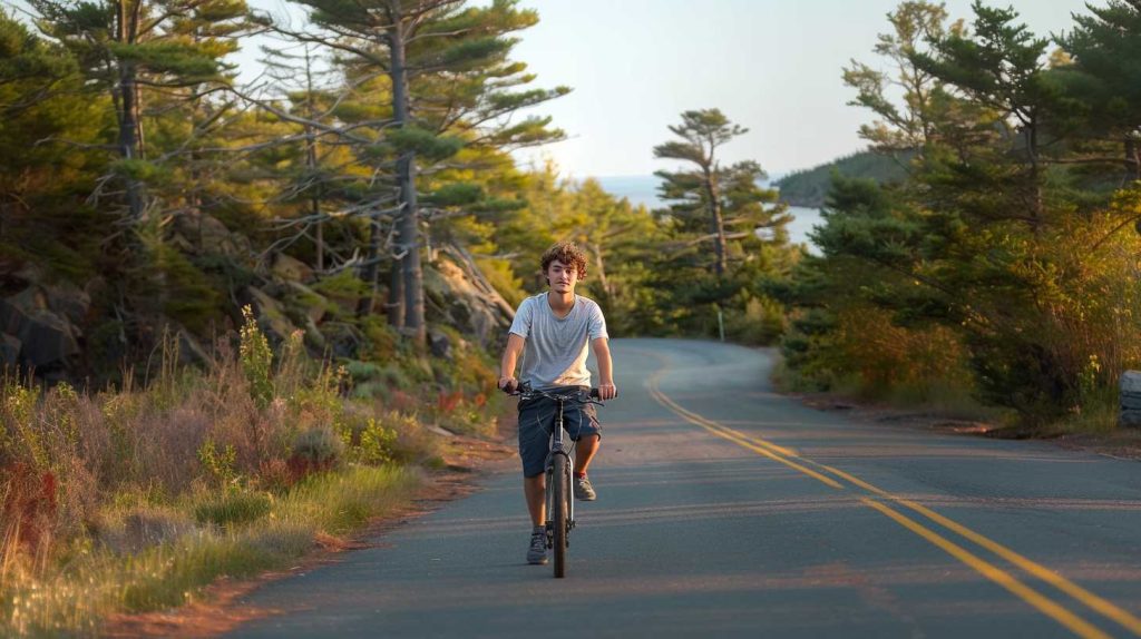 biking in acadia national park