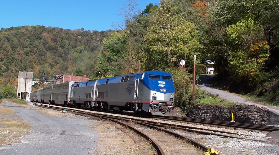 You can get to New River Gorge National Park and Preserve by train, then rent a car to enter the park