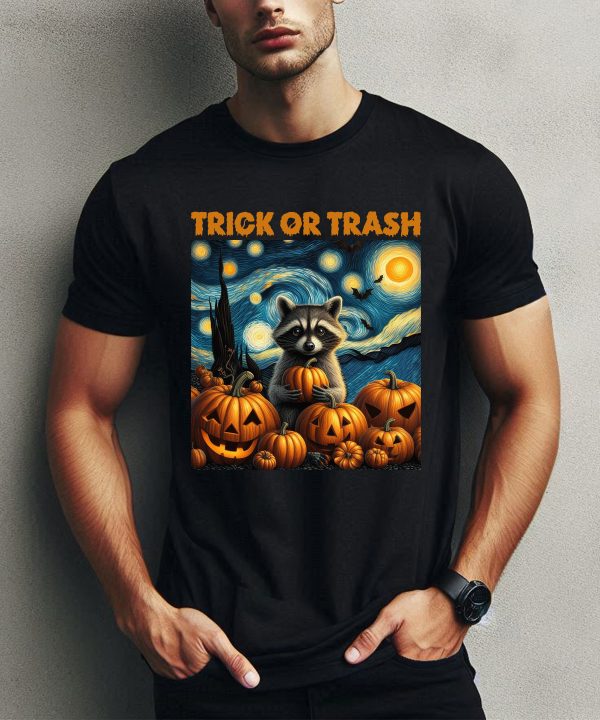 Funny Halloween Raccoon Trick Or Trash