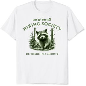 Raccoon Out Of Breath Hiking Society