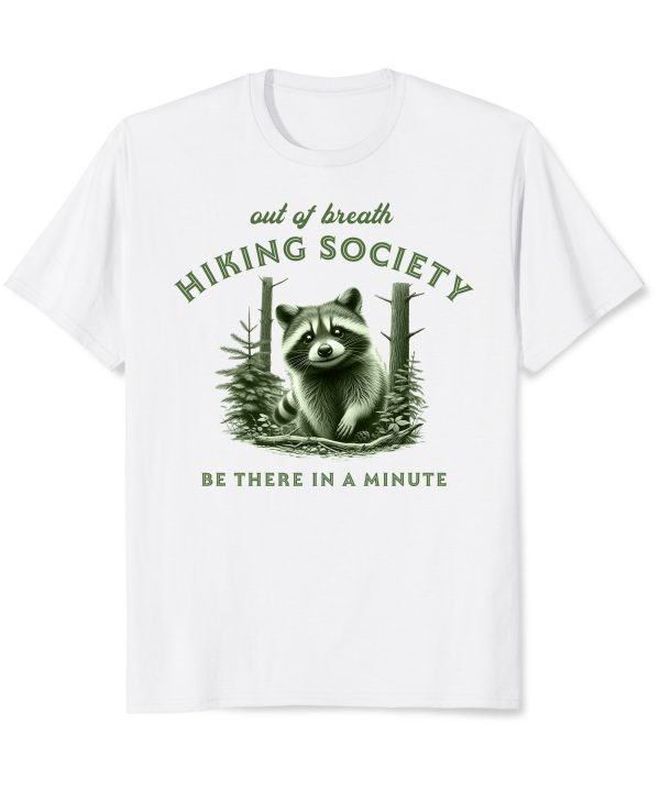 Raccoon Out Of Breath Hiking Society