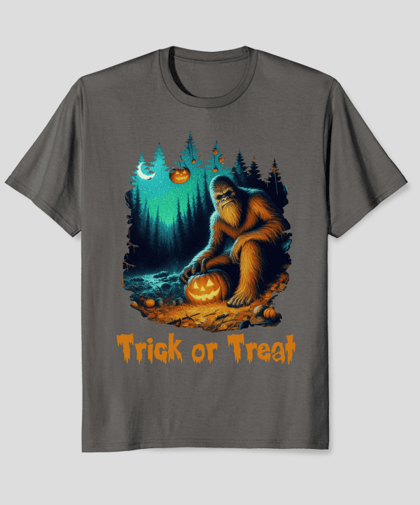 Funny Halloween Trick Or Treat Bigfoot