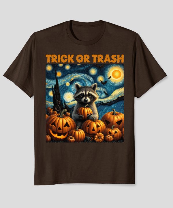 Funny Halloween Raccoon Trick Or Trash