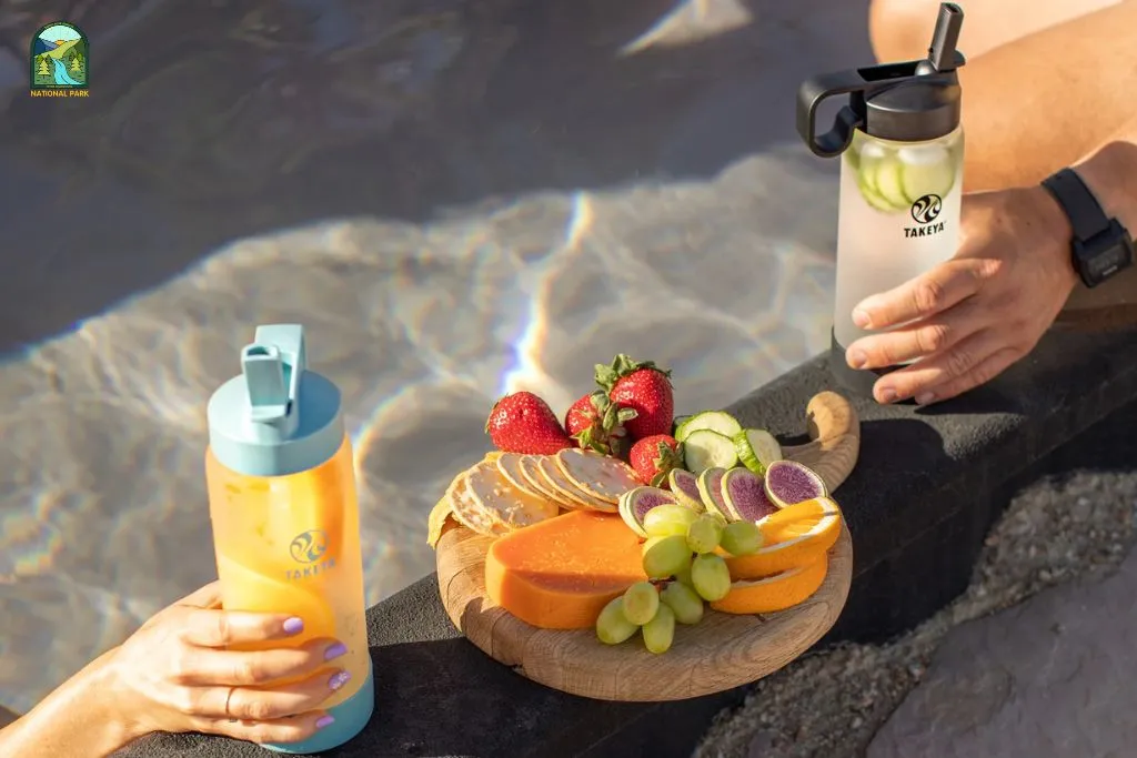 glass water bottle