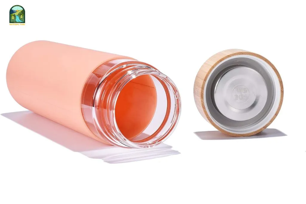 glass water bottle