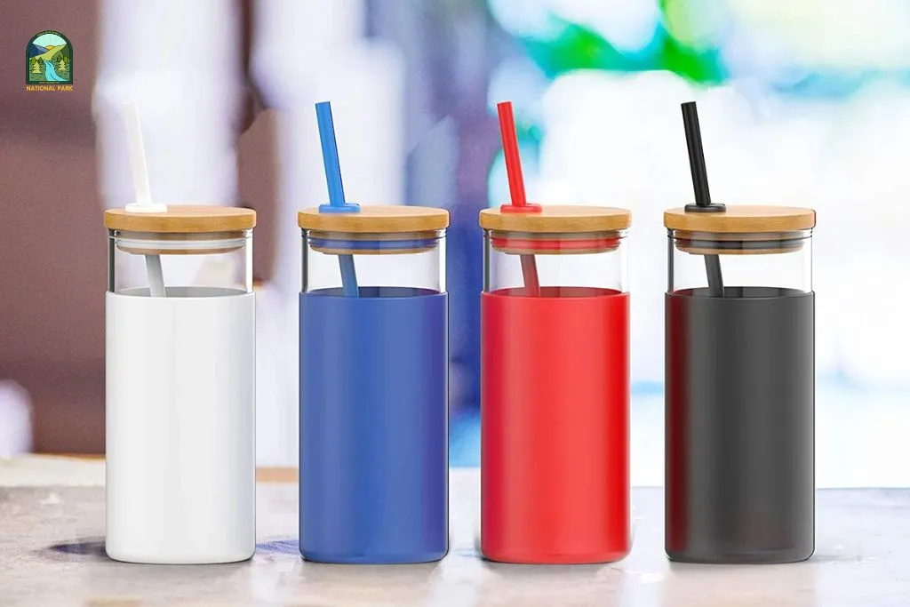 glass water bottle