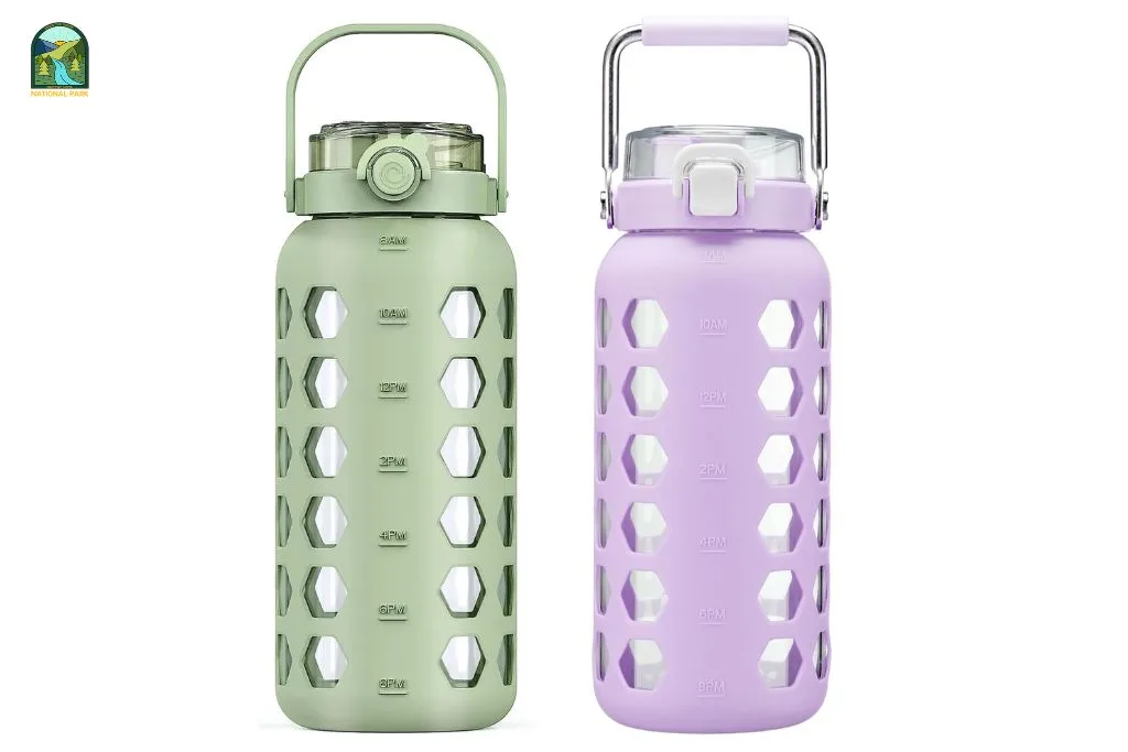 glass water bottle
