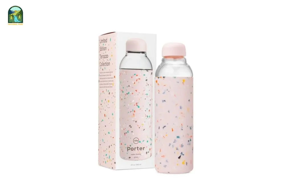 glass water bottle