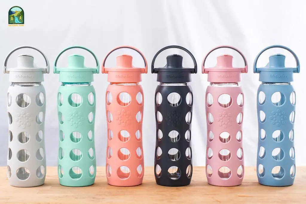glass water bottle