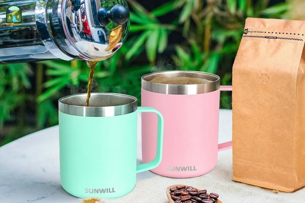 stainless steel mug