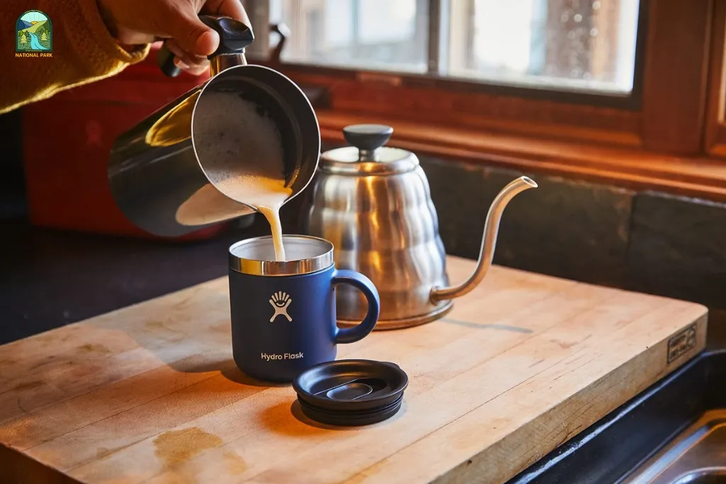 travel mug with handle