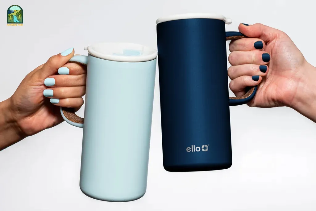 travel mug with handle