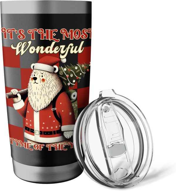 It's The Most Wonderful Time Of The Year Funny Bear Hiking Tumbler