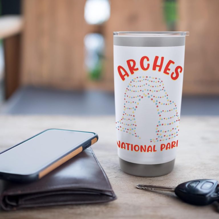 Christmas Arches National Park Delicate Arch Tumbler