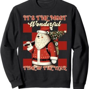 It's The Most Wonderful Time Of The Year Funny Bear Hiking Sweatshirt