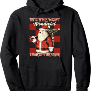 It's The Most Wonderful Time Of The Year Funny Bear Hiking Hoodie