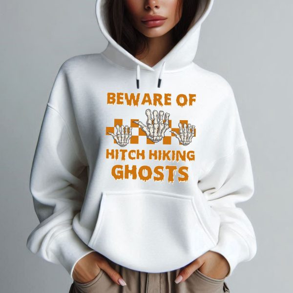 Halloween Beware of Hitchhiking Ghosts Hoodie