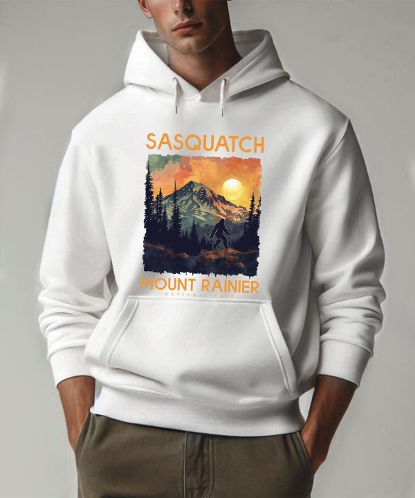 Mount Rainier National Park Sasquatch Bigfoot Hoodie