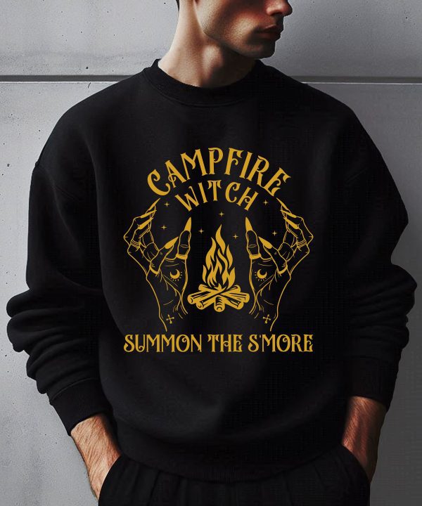 Halloween Campfire Witch Summon The S'more Sweatshirt