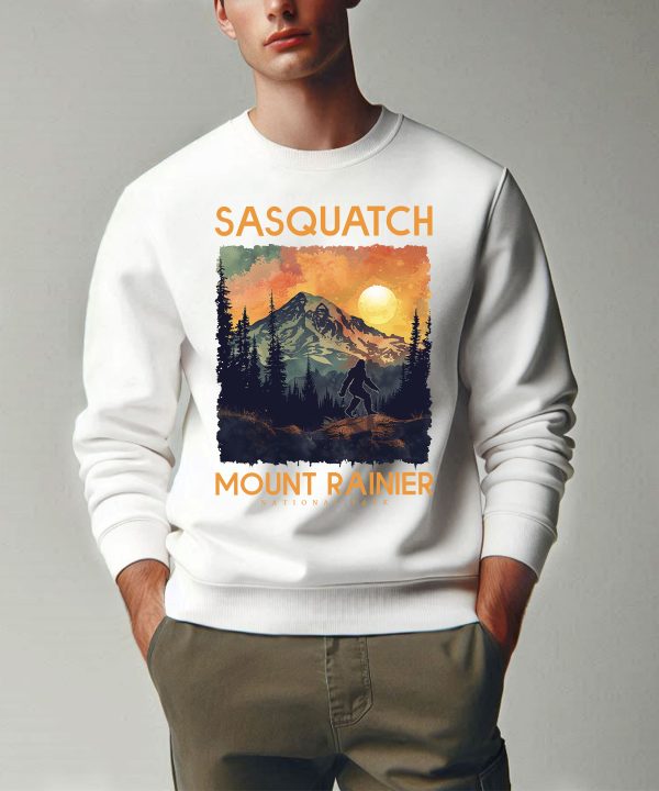 Mount Rainier National Park Sasquatch Bigfoot Sweatshirt