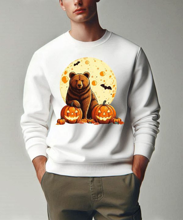 Funny Halloween Bear Wildlife Outdoor Sweatshirt