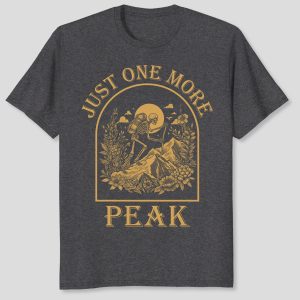 Just One More Peak Retro Funny Hiking T-Shirt