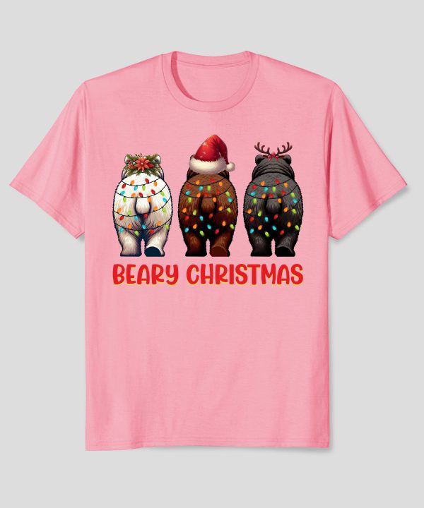 Funny Bear Beary Christmas Holiday Birthday T-Shirt