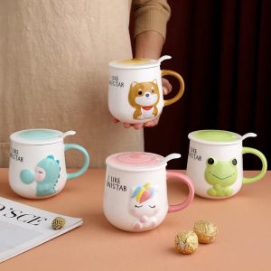 animal ceramic mugs