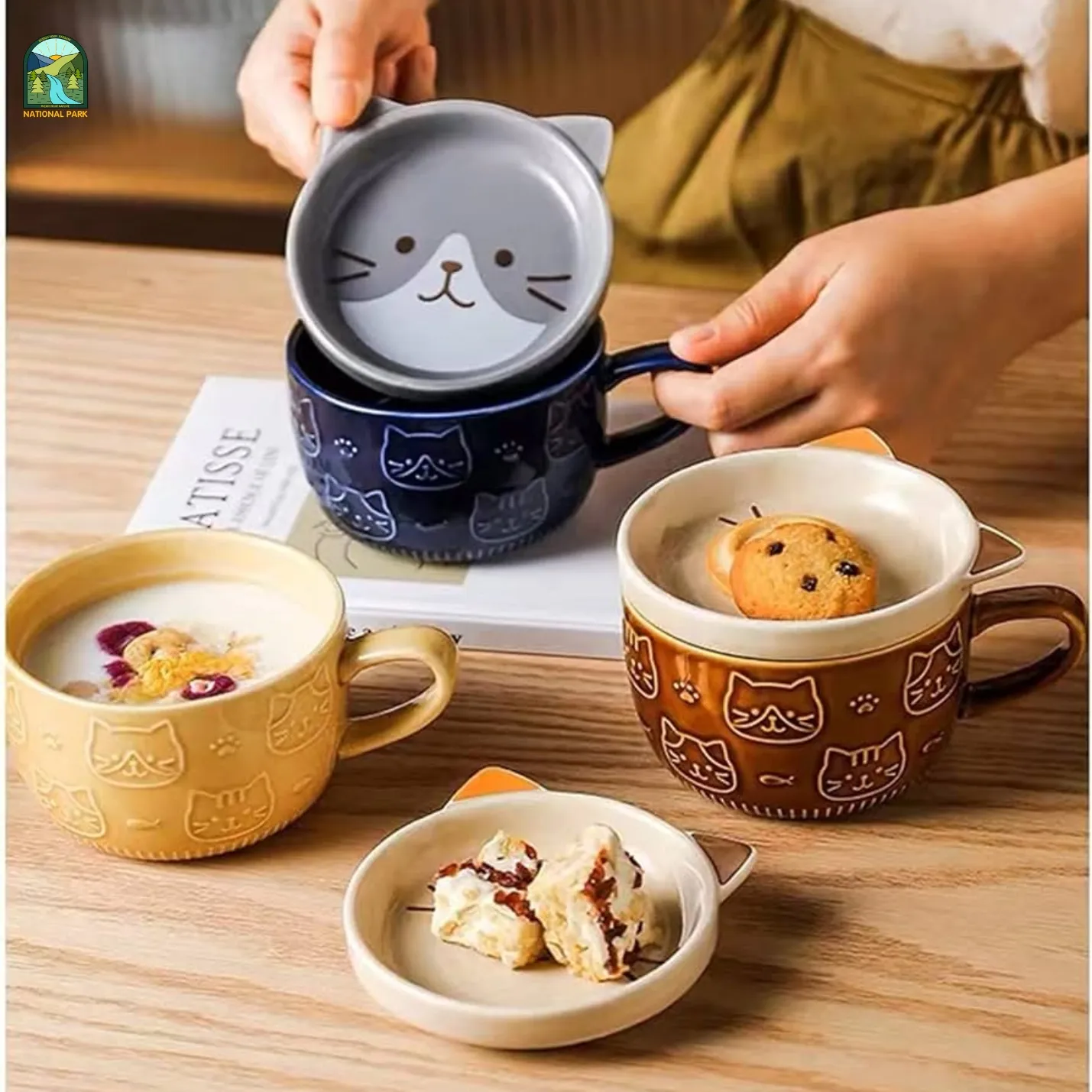 animal ceramic mugs