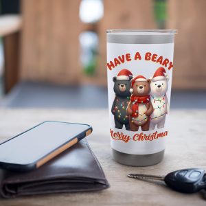 Have A Beary Merry Christmas Funny Bear Tumbler