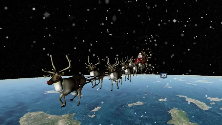 NORAD Santa Tracker on Christmas Eve