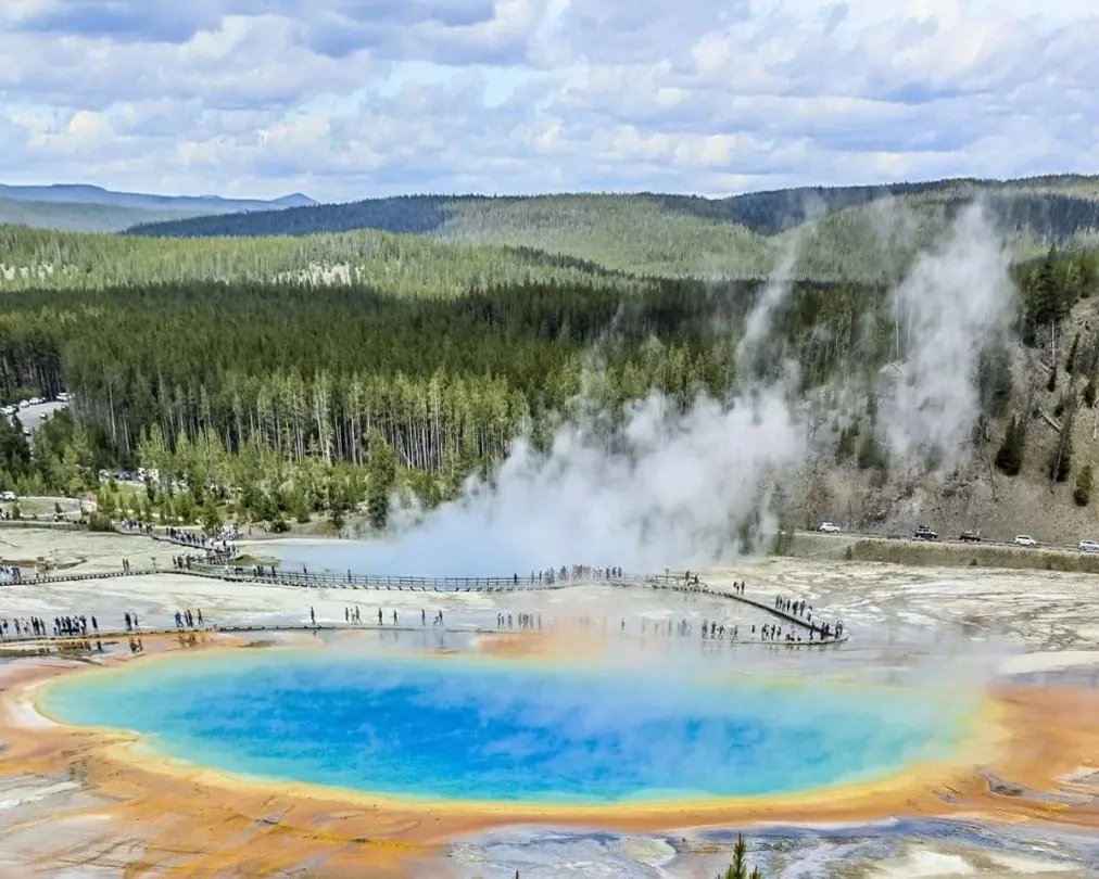 yellowstone national park in july