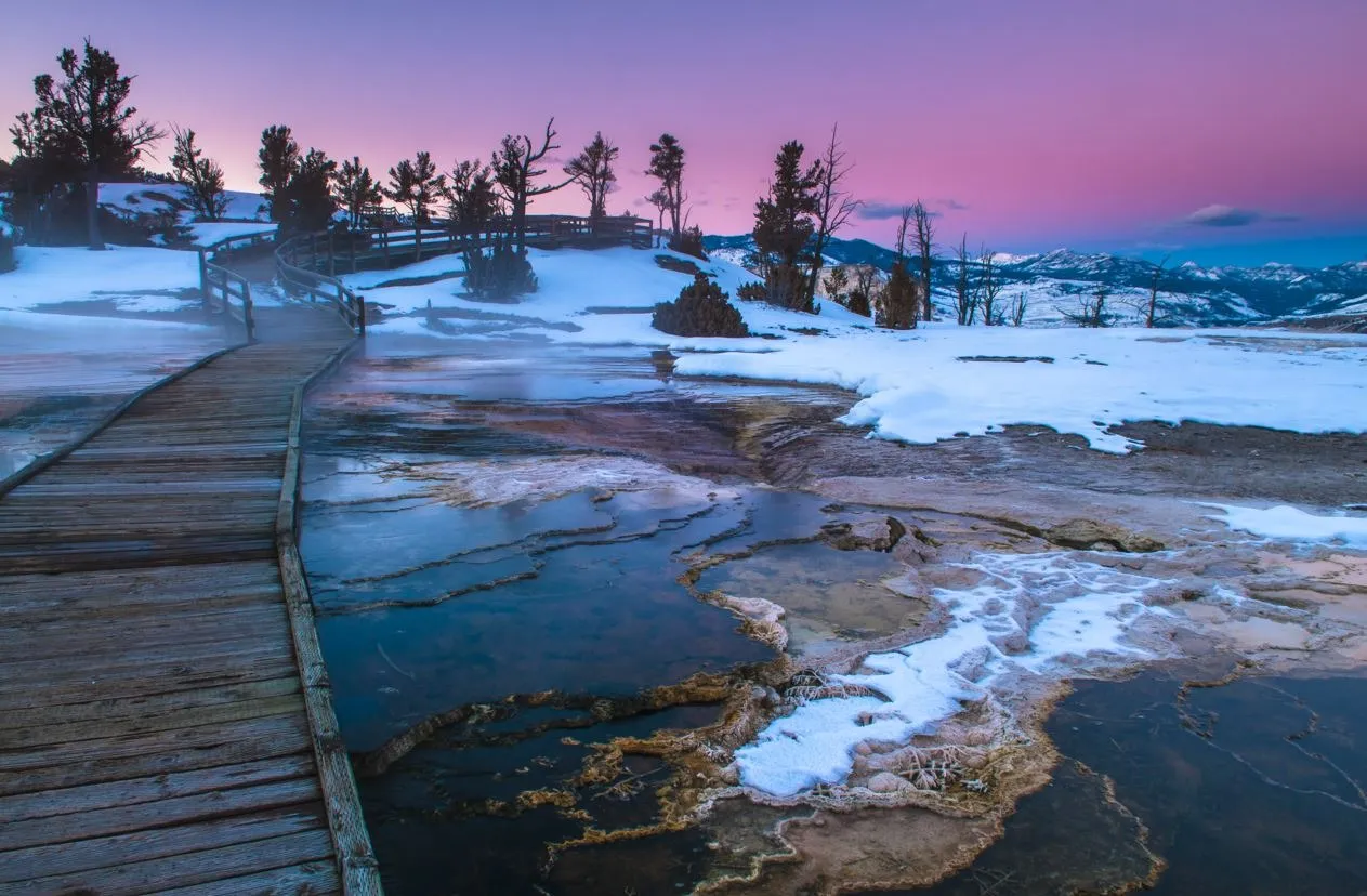 yellowstone national park in march
