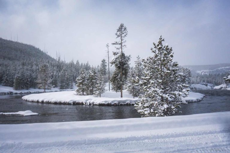 yellowstone national park in march