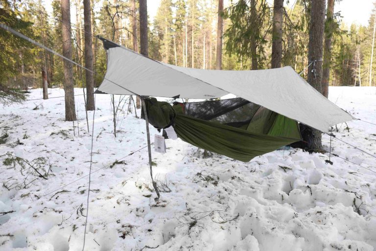 winter hammock camping