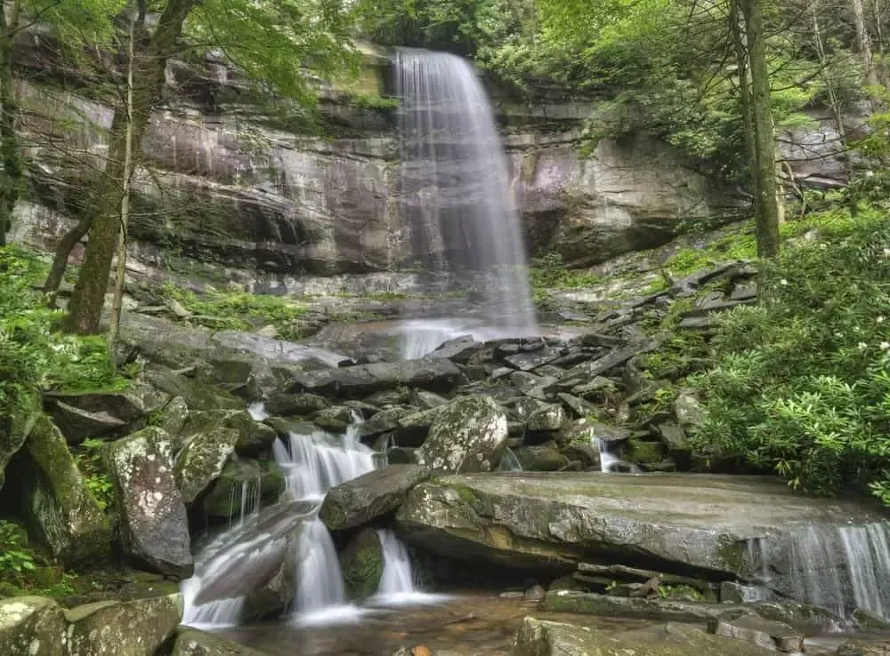 hiking trails with waterfalls