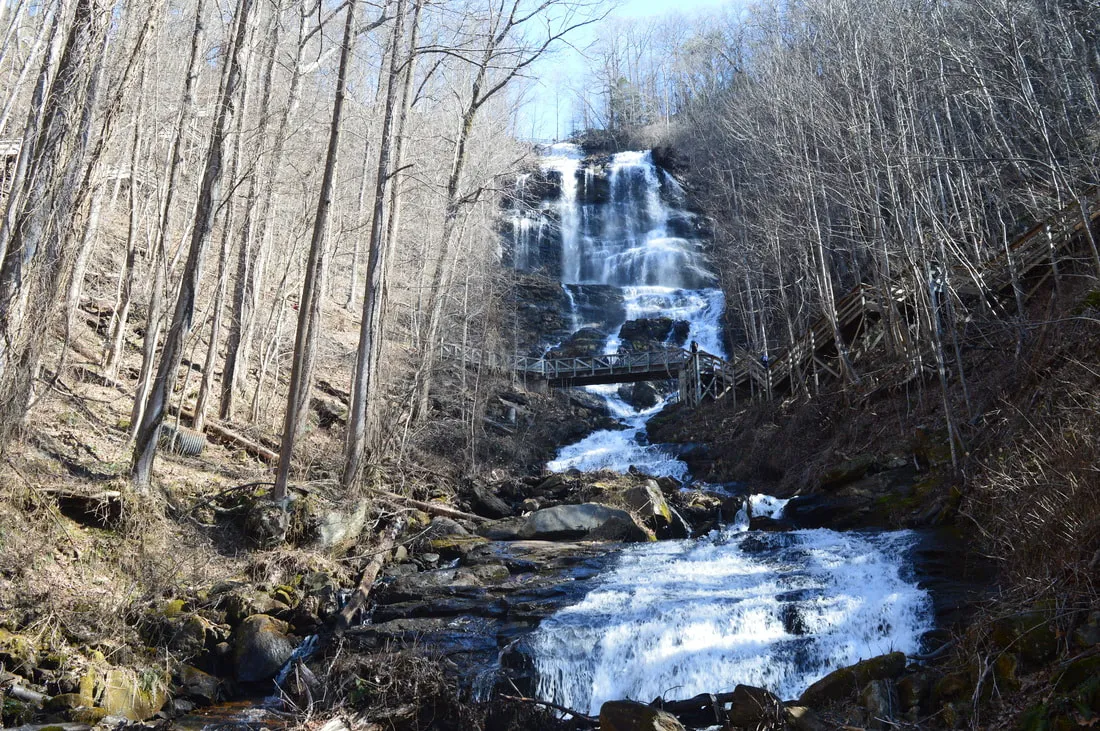 hiking trails with waterfalls