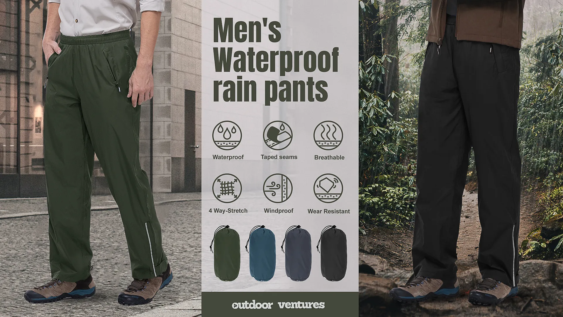 rain pants men