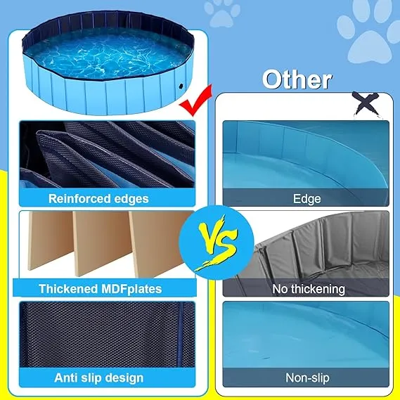 BXO Extra Large Foldable Dog Pool