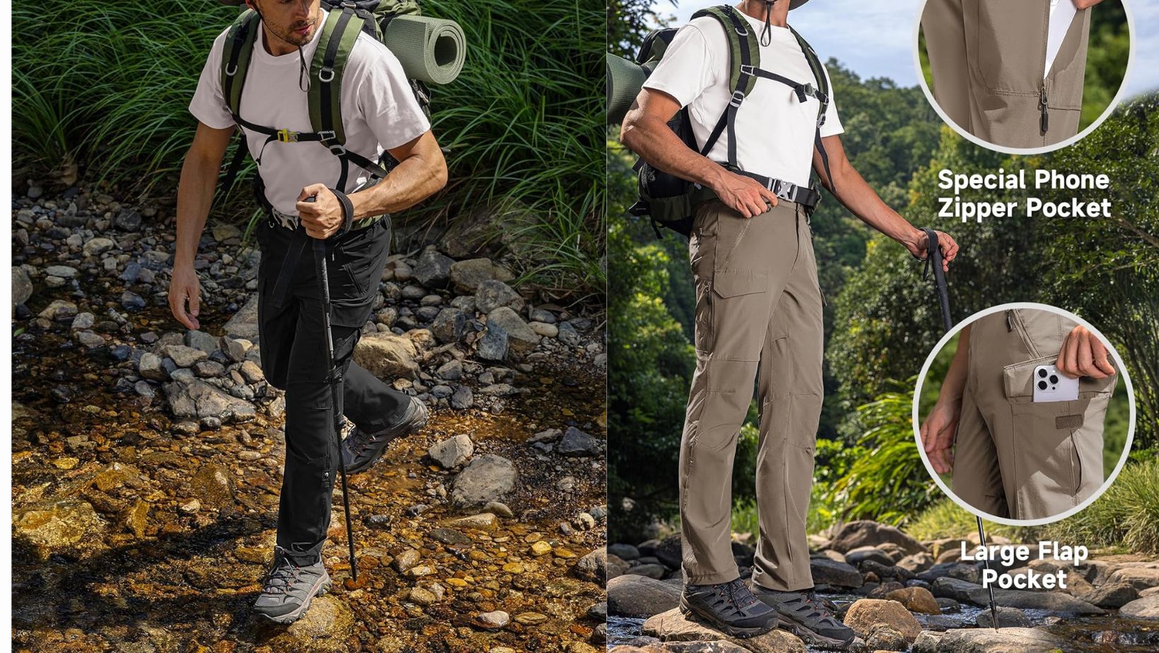 Moosehill Men's Hiking Cargo Pants