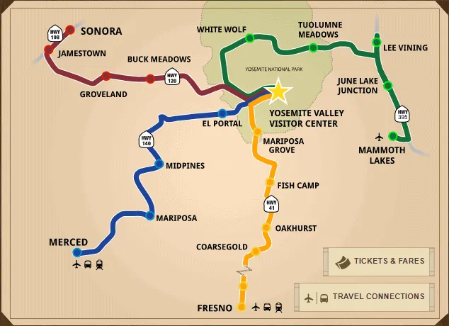 Fresno to Yosemite