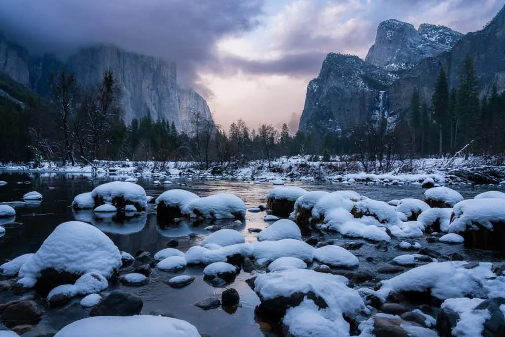 yosemite national park winter